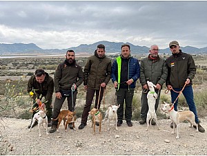 Adrián López campeón del ‘II Memorial Pepe Coy’ de caza con perros podenco andaluz