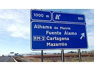 La Comunidad Autónoma mejora la seguridad vial de la RM-3 (Totana-Mazarrón)