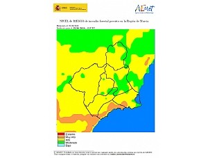 Aemet establece para hoy nivel muy alto de riesgo de incendios forestale en el litoral-oeste