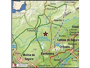 Terremoto de magnitud 2.8 con epicentro en Fortuna