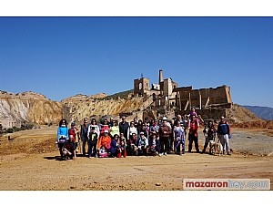 Cerca de 50 personas disfrutaron de la vista guiada a las minas de Mazarrón. Sábado 18 de marzo.