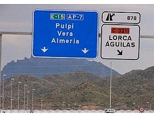 El PSRM-PSOE pide peaje gratuito para los habitantes de Mazarrón en la autopista AP-7