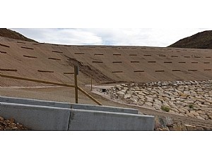 La estructura del depósito minero no se ha visto afectada por las lluvias 