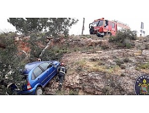Dos heridos en un accidente en las Cuestas del Cedacero