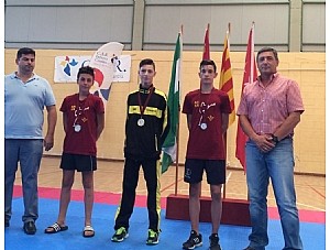 El deportista mazarronero Juan Mayorga medalla de plata en el I Open Región de Murcia de Taekwondo