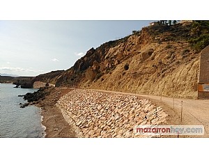 Las obras denominadas “Protección de la fachada litoral en la playa de Piedra Mala” están llegando a su finalización.