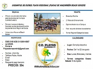  III Campus Regional de Fútbol Playa Playas de Mazarrón