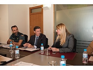 El delegado del Gobierno en Murcia, Antonio Sánchez-Solís, ha presidido este viernes la Junta Local de Seguridad Municipal