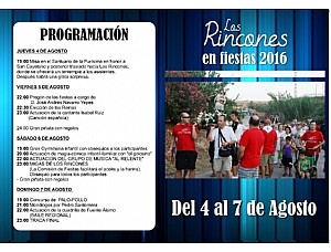 PROGRAMA FIESTA DE LOS RINCONES 2016