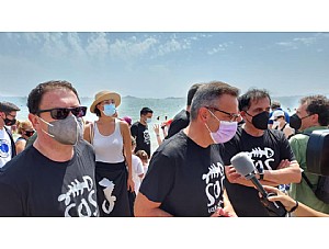Gaspar Miras participa en la campaña 'Abracemos al Mar Menor'