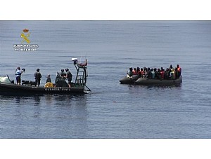 Interceptadas dos pateras en La Azohía con 22 inmigrantes