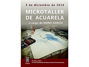 El pintor Nono García impartirá el próximo sábado en Casas Consistoriales un taller de acuarelas