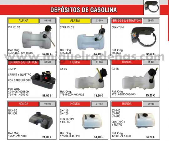 DEPÓSITO DE GASOLINA