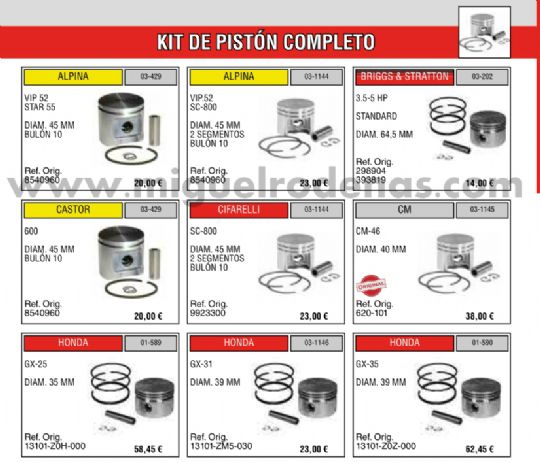 PISTÓN COMPLETO