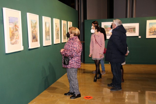 Inauguración de la exposición de acuarelas 