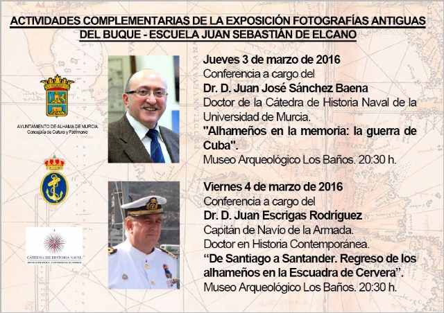 Actividades complementarias de la exposición de fotografías antiguas del buque-escuela Juan Sebastián Elcano