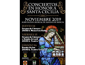 Conciertos en honor a Santa Cecilia 2019 de la Agrupación Musical de Alhama