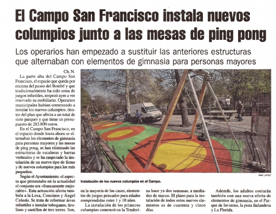 Pavimentos Infantiles realiza un parque en Oviedo