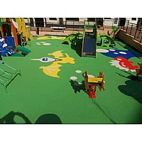 Pavimento de Caucho Continuo Para Parques Infantiles - M. y Recreo