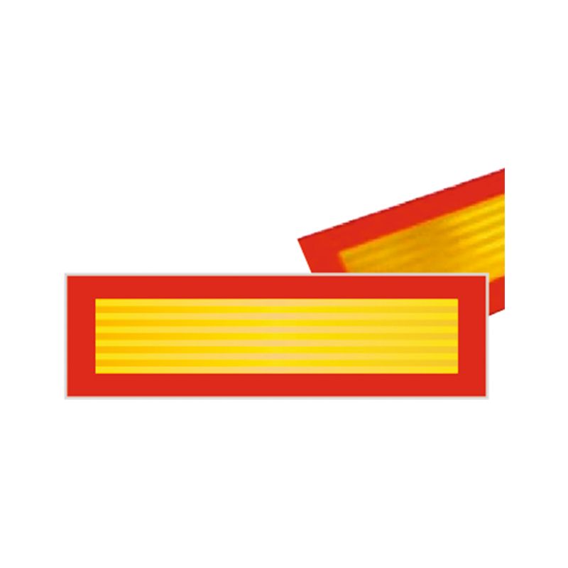 V-6 VEHICULO LARGO (reflexivo rojo y amarillo)