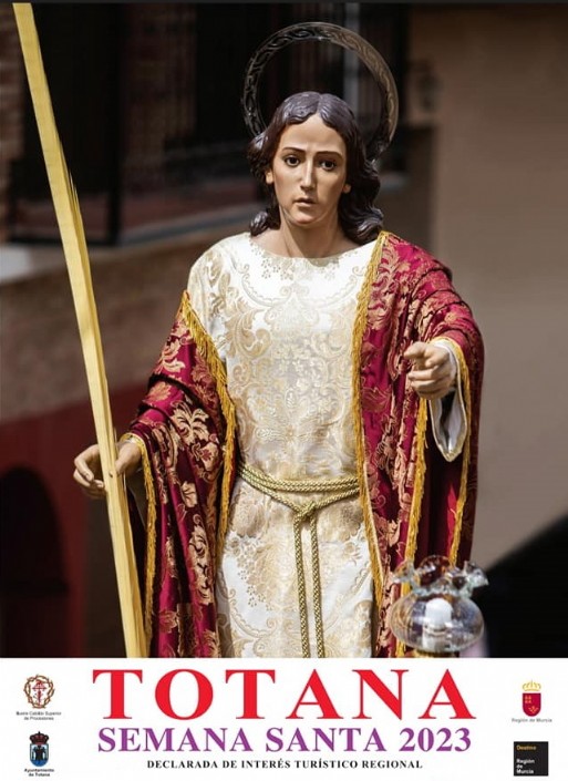 San Juan Evangelista anuncia la Semana Santa de Totana.