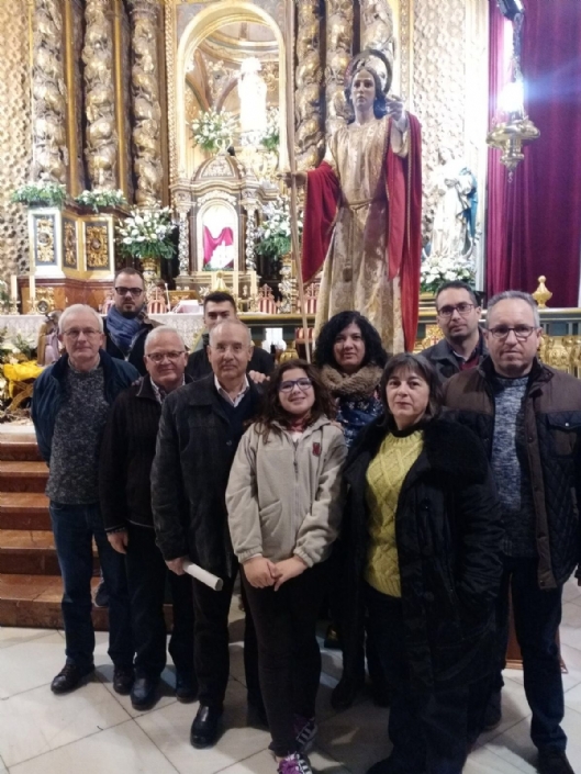 La Hdad. de San Juan Evangelista celebró el pasado miércoles, una Eucaristía en la Parroquia de Santiago el Mayor.