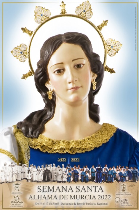 Santa María Magdalena preside el cartel de Semana Santa de Alhama de Murcia 2022
