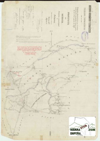 Mapas de Sierra Espuña de 1900 y 1933 - 1