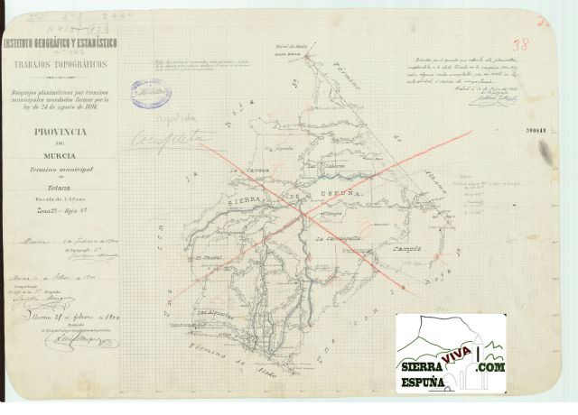 Mapas de Sierra Espuña de 1900 y 1933 - 2
