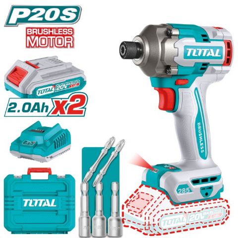 ATORNILLADOR IMPACTO 1/4 BRUSHLES A BATERÍA