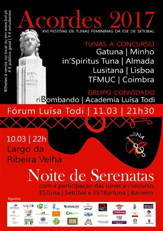 XVI Acordes - Festival de Tunas Femeninas da ESE de Setúbal.