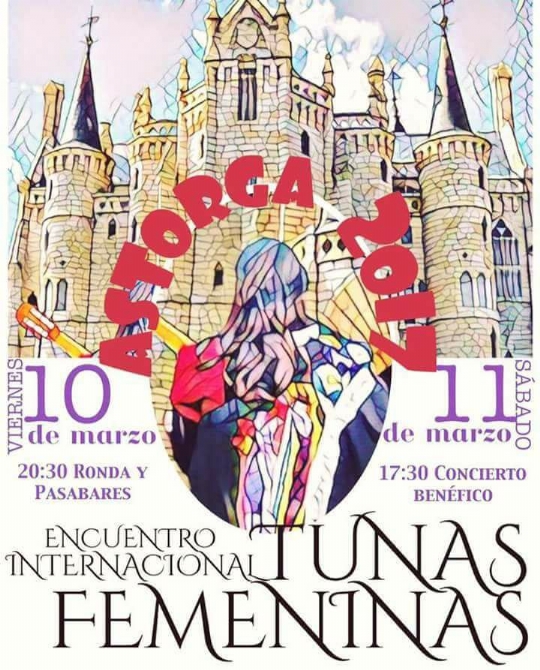 I Encuentro Internacional de Tunas Femeninas. Astorga, provincia de León (Castilla y León). España.