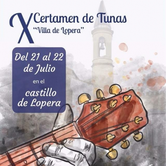 X Certamen de Tunas Villa de Lopera, Jaén (Andalucía), España. 