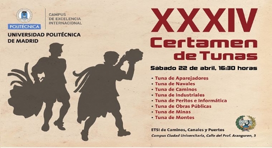 XXXIV Certamen de Tunas de la Universidad Politécnica de Madrid (España)