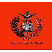 Escudo de la Muy ilustre, noble y rondadora Tuna de Derecho de la Universidad de Alicante. Comunidad Valenciana. España