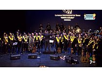 Actuación conjunta en el Teatro Romea de Murcia en la  Gala Inaugural del XXIX Certamen Internacional de Tunas “Costa Cálida” de la Tuna de la Facultad de Medicina  de la Universidad de Murcia y la Banda Sinfónica del Patronato Musical Aguileño “Francisco Díaz Romero”.