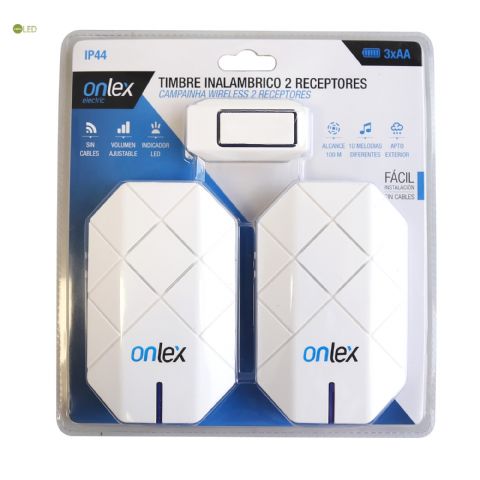 TIMBRE SIN HILOS 2 RECEPTORES