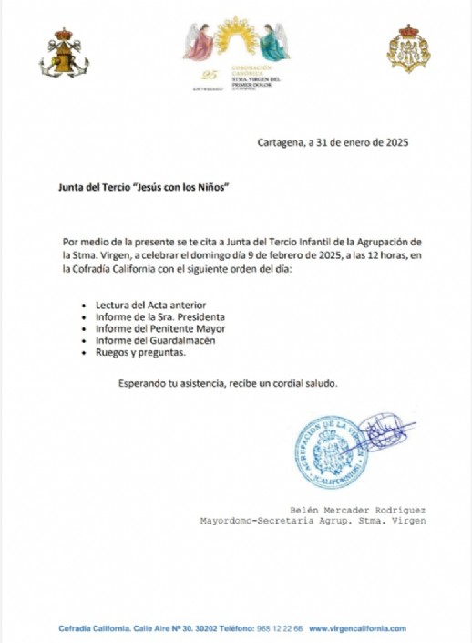 Junta del tercio 