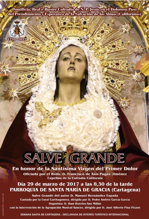 Vestida y Salve Grande en honor a la Stma Virgen del Primer Dolor