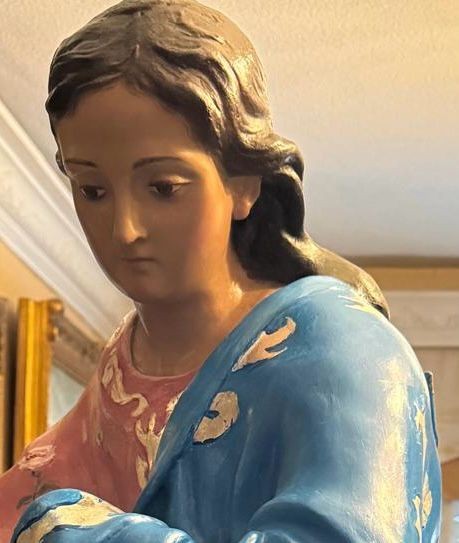 Restauración del ángel del trono del Miércoles Santo