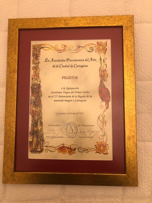 FELICITACION RECIBIDA DE LA ASOCIACION 