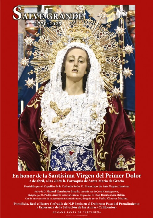 Salve Grande en honor a la Stma. Virgen del Primer Dolor