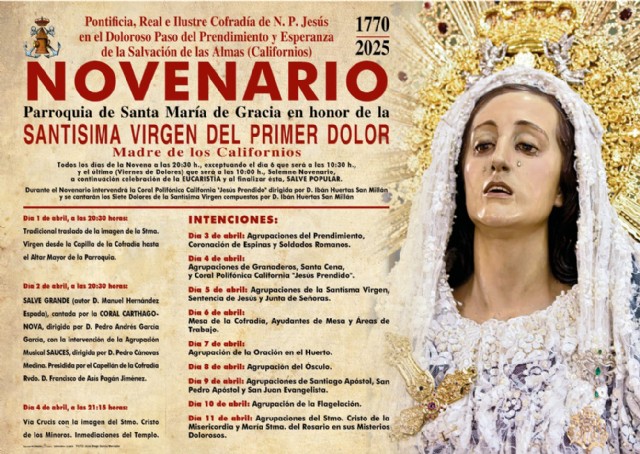 Salve Grande en honor a la Stma. Virgen del Primer Dolor