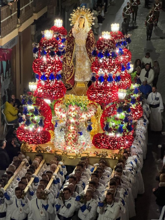 Tallaje del trono de la Stma. Virgen del Primer Dolor