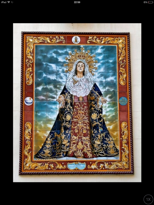 RESTAURACIÓN  MOSAICO STMA. VIRGEN PRIMER DOLOR