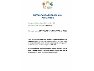 Cuotas de salida de portapasos