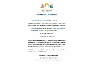 Cuotas de salida de penitentes y hebreos
