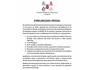 COMUNICADO JUNTA COFRADÍAS 