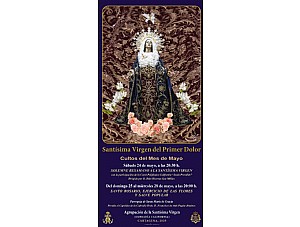 Besamano en honor a la Stma. Virgen del Primer Dolor