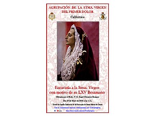 EUCARISTIA A LA STMA. VIRGEN CON MOTIVO DE SU LXV BESAMANO